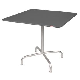 Schaffner Gartentisch Rigi, Gestell aus feuerverzinktem Stahlrohr, LxB 800 x 800 mm, graphit