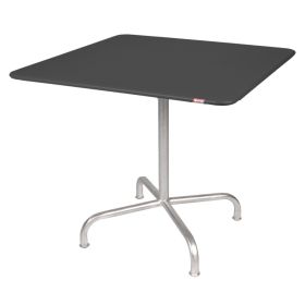 Schaffner Gartentisch Rigi, Gestell aus feuerverzinktem Stahlrohr, LxB 800 x 800 mm, anthrazit
