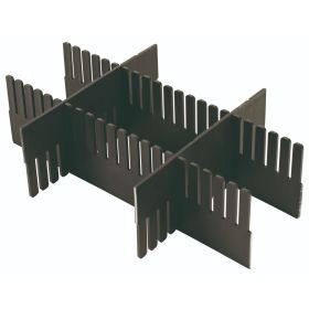 Schulte Trennkämme zur Unterteilung der Kästen, anthrazit, (LxH) 1150 x 180 mm