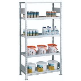 Schulte Wannenbodenregal, Basisregal, 1000 x 500 x 2000 mm, Auffangvolumen 18 Liter