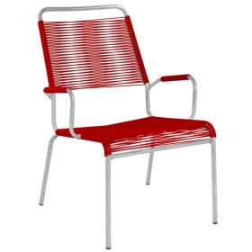 Schaffner Salon Spaghetti-Sessel RIGI mit Armlehnen, in diversen Farben