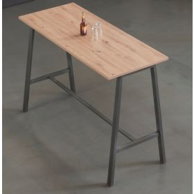 Besprechungs-Stehtisch Loris, 1750 x 680 x 1042 mm, Dekor/Holzart Asteiche