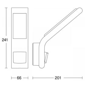Steinel XLED Strahler Slim S mit Sensor, 720 lumen, Gehäusefarbe anthrazit