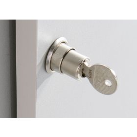 Schiebetürenschrank Rhein, 3 OH, 1200 x 400 x 1100 mm, Graphit-Beton, Relinggriff (Kunststoff)