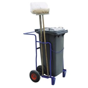 Chariot de nettoyage pour une manipulation facile des conteneurs à déchets plastiques - 120 litres