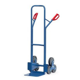 Fetra Treppenkarre Stahl, 2 dreiarmige Rad-Sterne, 200 kg Tragkraft, Plattform 320 x 250 mm