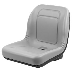 UnitedSeats Coque de siège MI600 PVC, siège de conducteur de haute qualité pour l'agriculture et l'industrie, couleur grise