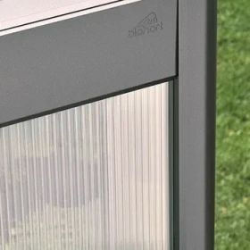 Biohort Gewächshaus Florentina Gr. 2x1 Maxi, quarzgrau-metallic, 2016 x 1031 x 2134 mm