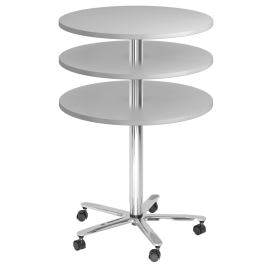 Table élévatrice à colonne, réglable en hauteur en continu, en divers modèles