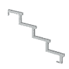 PLUS Limon d'escalier à 34,2°, profondeur de marche 280 mm, disponible en plusieurs versions
