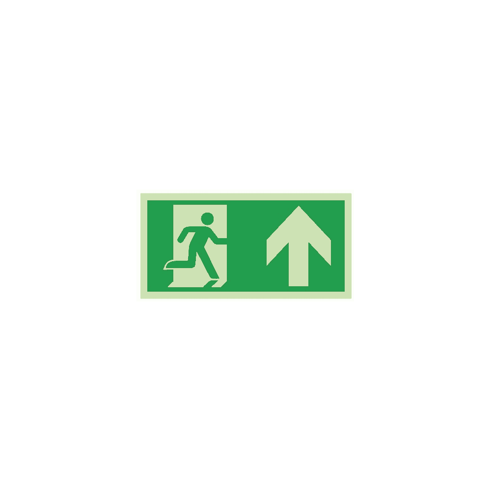 Rettungszeichen Notausgang / Rettungsweg, Selbstklebefolie, 300 x 150 mm,  in diversen Ausführungen