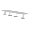 Table de conférence Beat avec pied en forme d'assiette, en divers modèles