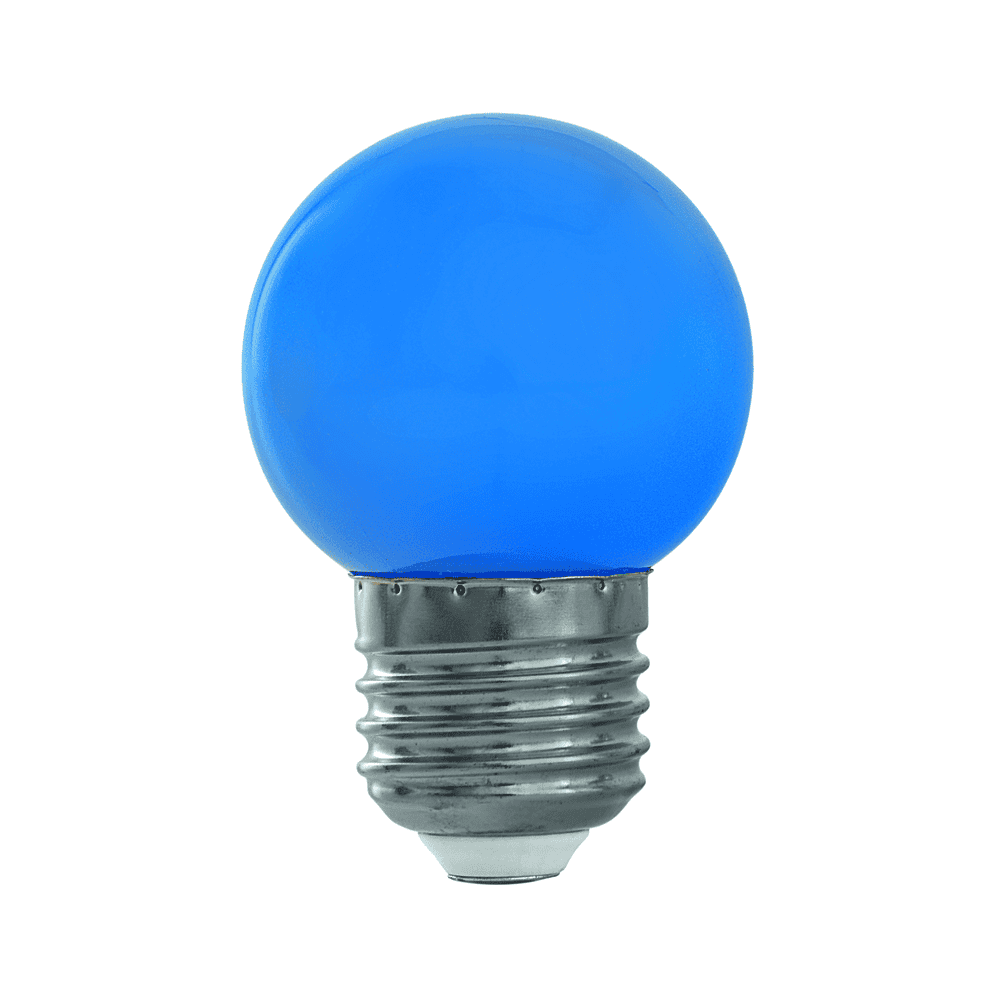 Steffen GardenLine LED Lampen 10er Set farbig (blau, grün, gelb, rot), 1 W, E27, IP20, 45 x 70 mm