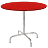 Schaffner Table de jardin ronde Rigi, résistante aux intempéries, rabattable et stable, en diverses exécutions