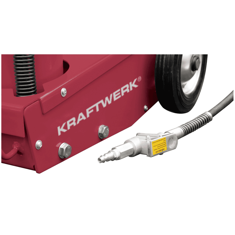 KRAFTWERK PRO LINE Hydropneumatischer Wagenheber mit 4 Stempelaufsätzen, 22 t