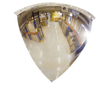 Kuppelspiegel 90°, Beobachtungsabstand 15 - 20 m, 430 x 430 x 335 mm