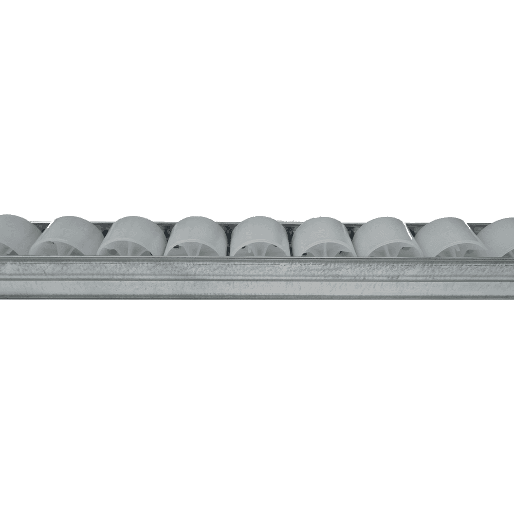 Röllchenleiste für Bereitstellregal 1300 mm, verzinkt