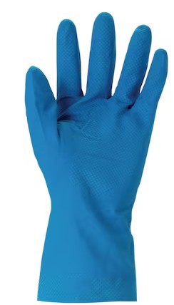 Gants de protection contre les produits chimiques Ansell AlphaTec® 87-195, latex naturel, bleu