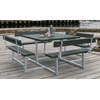 Picnic Kombi-Gartenmöbel, ReTex, grün, mit Rückenlehnen, 2240 x 2240 x 760 / 450 mm