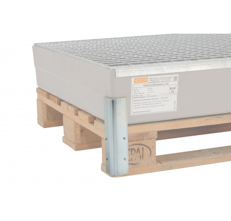 Accessoires 2 supports à visser pour bac de rétention GFK - Palette Euro