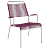 Schaffner Salon Fauteuil spaghetti RIGI avec accoudoirs, en diverses couleurs