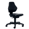 Laborstuhl Bimos 9073 mit Kunstlederbezug, schwarz