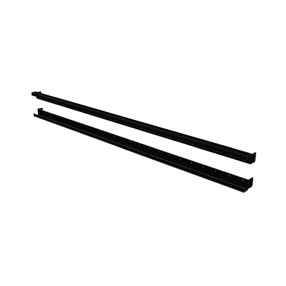 PLUS Noor Zaun aus Holz, Schwarz RAL 9005, LxBxH 1500 x 35/68 x 1780 mm