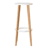 Tabouret de bar Paperflow Meet, bois, blanc, lot de 2 pièces