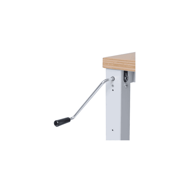 Bedrunka+Hirth Packtisch Komfort, Grundtisch Tiefe 900 mm, höhenverstellbar mit Kurbelverstellung, 2000 x 900 mm
