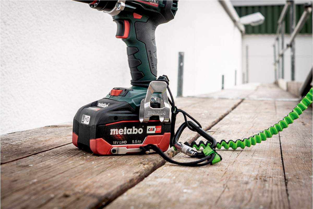 Metabo Batterie LiHD - DS 18 V / 4.0 à 10.0 Ah pour système de batterie CAS, avec étrier de sécurité