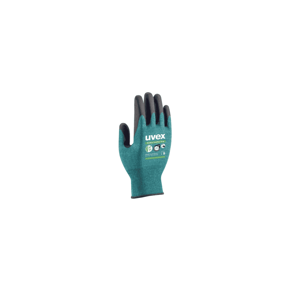 Gants de protection anti-coupures UVEX Bamboo TwinFlex D XG, EN388 4X41D, en 4 tailles