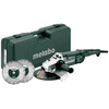 Metabo Winkelschleifer Set WE 2200-230, 2200 Watt, mit Kunststoffkoffer und 2 Diamanttrennscheiben