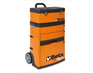 Werkzeugtrolley orange C41H mit zwei getrennten Modulen, 495 x 250 x 862 mm