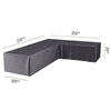 Platinum AeroCover Schutzhülle Lounge L-Form, rechts, 90° Winkel,  LxLxBxH 3300 x 2550 x 1000 x 700 mm