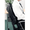 Support dorsal et lombaire avec coussin en mousse à mémoire de forme en 3 parties, pour chaises de bureau, noir