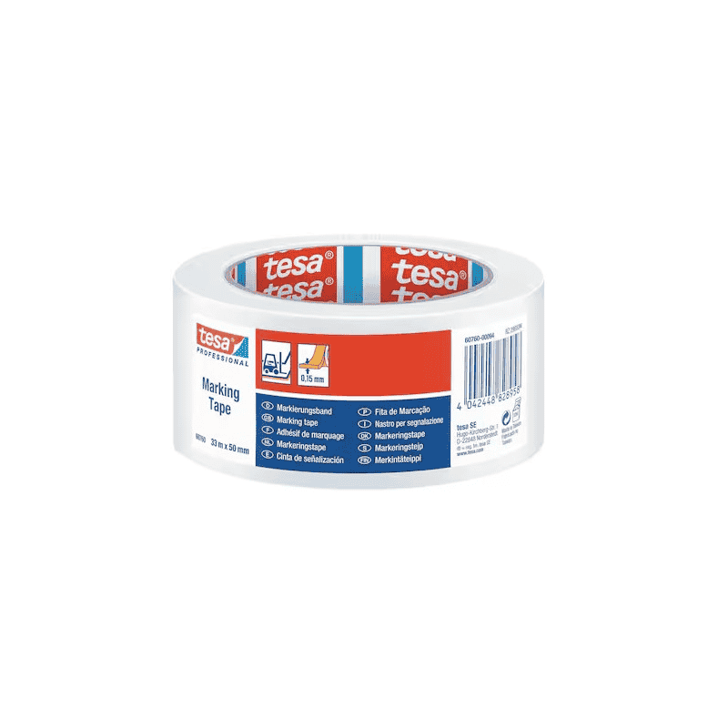 Bodenmarkierungsband tesa 60760, PVC, 50 mm x 33 m, in diversen Farben