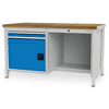 Bedrunka+Hirth Kastenwerkbank, R 24-24, 2 Schubladen und 1 Flügeltüre, BxT 1500 x 750 mm
