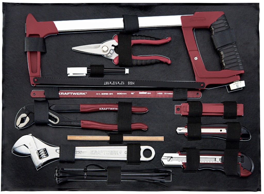 KRAFTWERK PRO LINE Werkzeugkoffer, 1/4" + 1/2", 263-teilig, inkl. Werkzeug