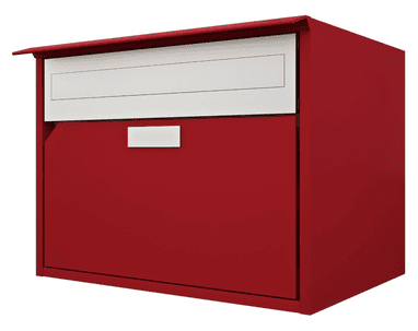 Huber Briefkasten aus Aluminium mit flacher Front Alu 400, in diversen Ausführungen