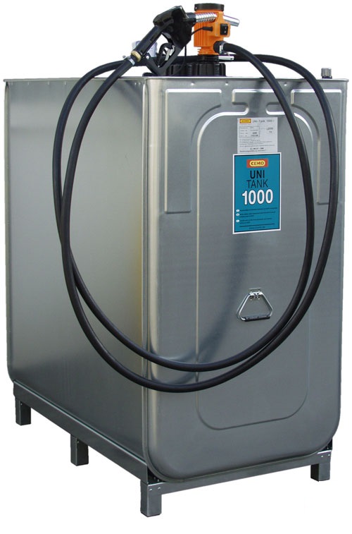 Dieseltank Einsteigerpacket von CEMO mit Elektropumpe 230 V für den Innenbereich | Inhalt 1000 l
