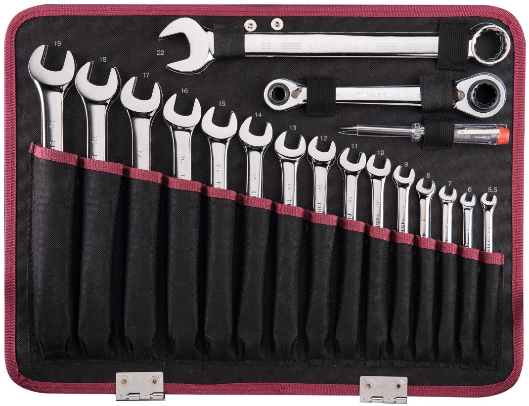 KRAFTWERK PRO LINE ABS Profi-Werkzeugkoffer P300, 186-teilig, 1/4" + 3/8", komplett-Werkzeugset