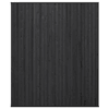 PLUS Noor Zaun aus Holz, Schwarz RAL 9005, LxBxH 1500 x 35/68 x 1780 mm