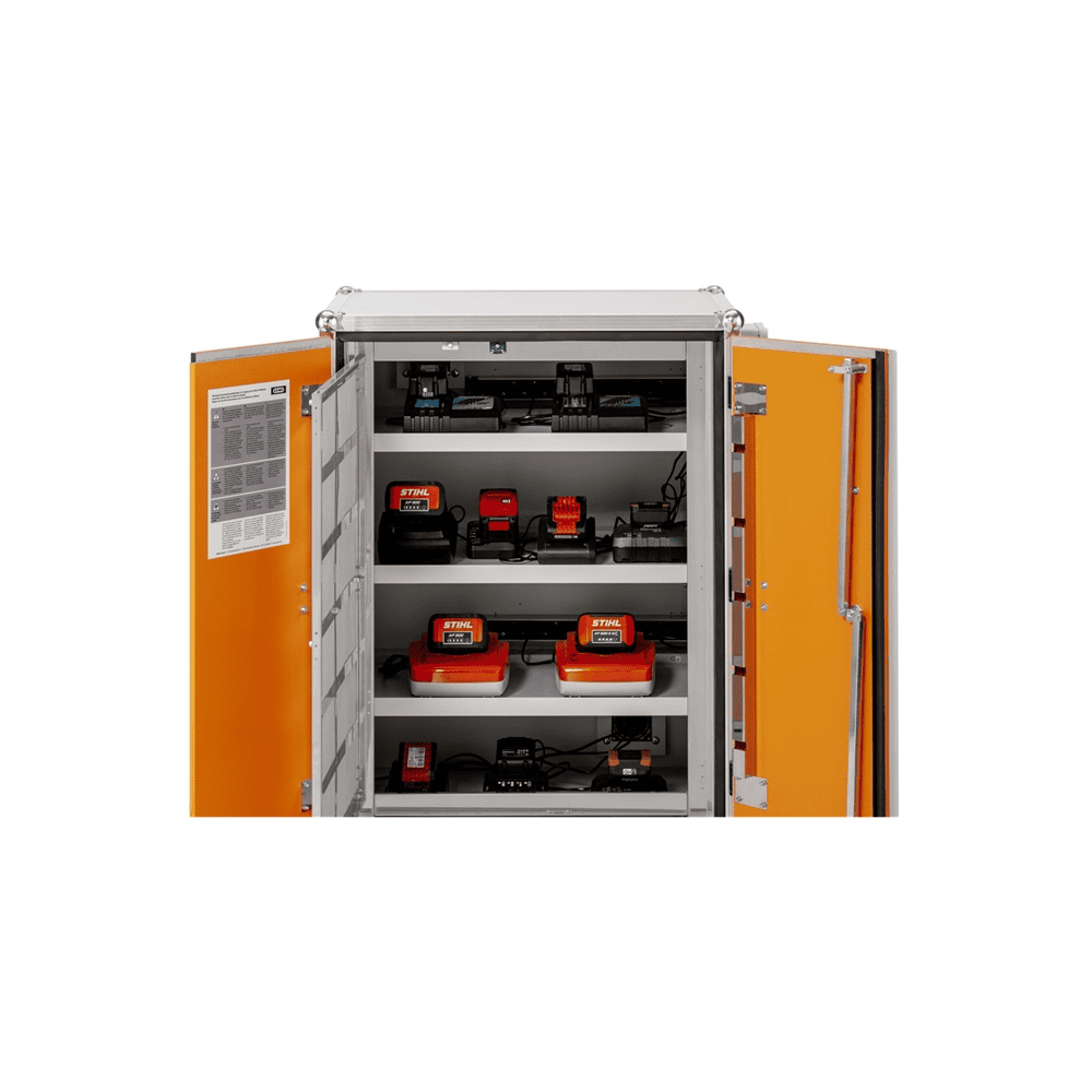 Cemo Armoire de chargement et de stockage de batteries 8/20 Premium LockEX 2.0, avec pieds, en deux versions