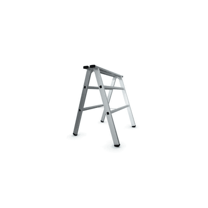 Arbeitsbock Aluminium Silber, LxBxH 825 x 165 x 870 mm