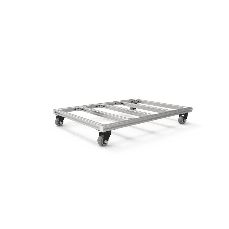Pour Diable monte-escaliers électrique - Plate-forme de chargement en aluminium avec roulettes