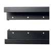 PLUS Noor Zaun aus Holz, Schwarz RAL 9005, LxBxH 1500 x 35/68 x 1780 mm