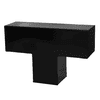 PLUS Pergola Cubic en bois, noir RAL 9005, L x P x H 3870 x 3870 x 2170 mm