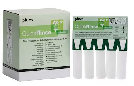 Ampoules de rinçage oculaire QuickRinse, 20 ml, boîte de 4 x 5 pièces