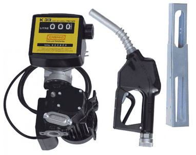 Kit complet Cematic 56 K33 AZ, avec pistolet automatique et support, pompe électrique 230 V avec compteur, débit 56 l / min