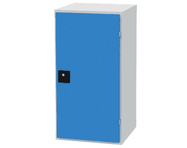 Boîtier armoire d'atelier à 1 porte battante, profondeur 500 mm, R 18-16, en deux hauteurs